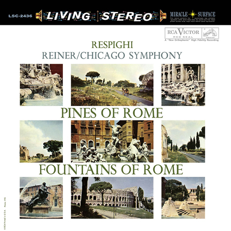 Respighi  -  Pines Of Rome & Fountains :  Fritz Reiner : Chicago Symphony  - 200g LP
