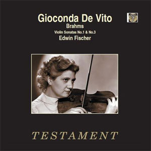 Brahms - Violin Sonatas No. 1 & No. 3 : Gioconda De Vito , Edwin Fischer Mono - 180g LP